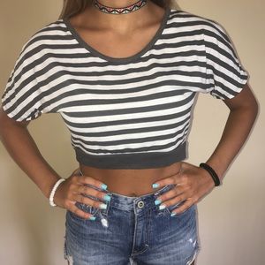 Striped Crop Top